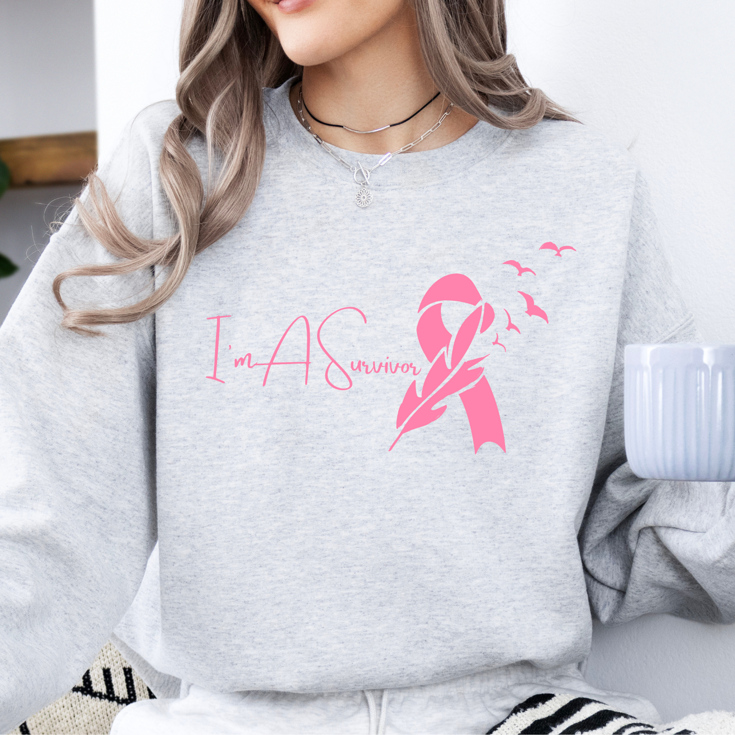 I'm a Survivor Breast Cancer awareness month sweatshirt