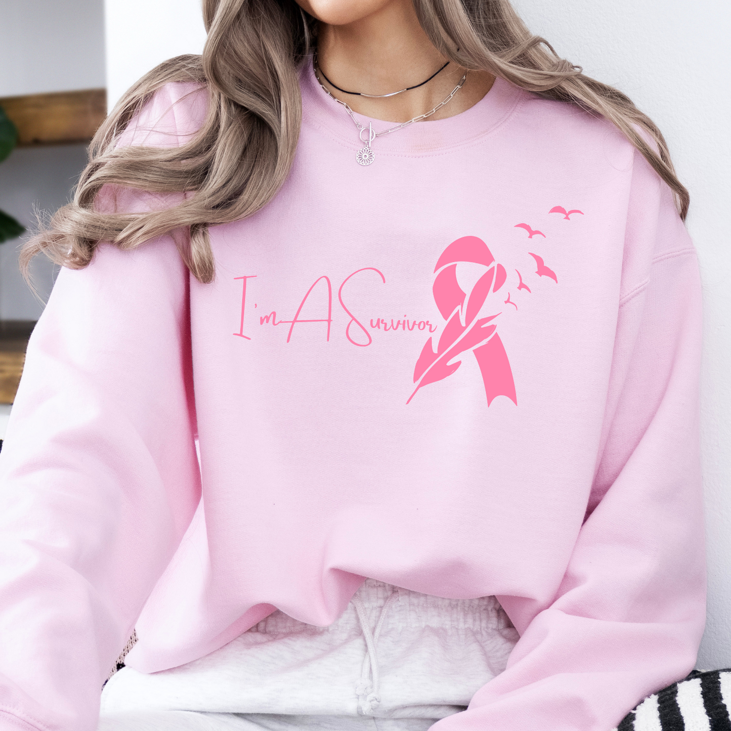 I'm a Survivor Breast Cancer awareness month sweatshirt