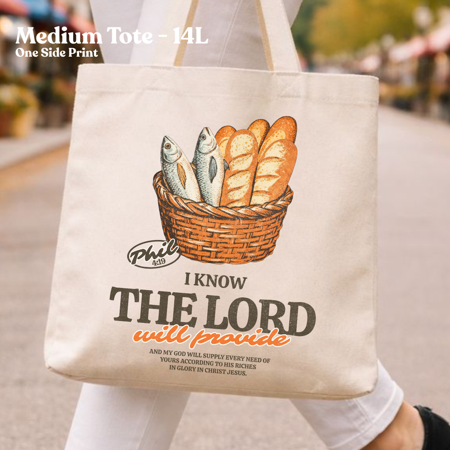 The Lord Will Provide Canvas Tote Bag | Faith Based Gift