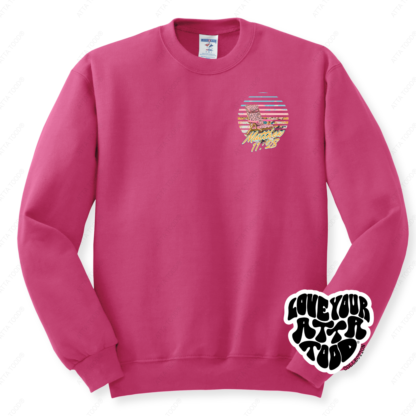 Beach Chair Graphic Sweatshirt | Christian Bible Verse