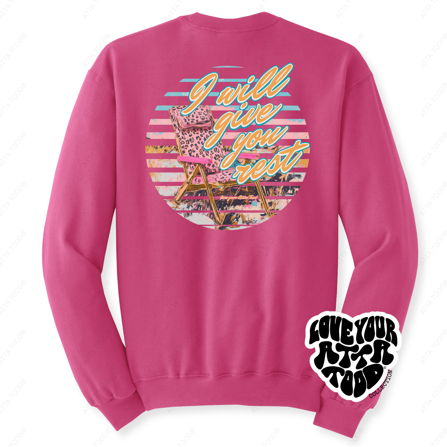 Beach Chair Graphic Sweatshirt | Christian Bible Verse