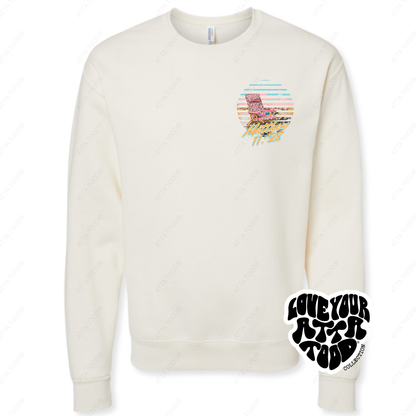 Beach Chair Graphic Sweatshirt | Christian Bible Verse