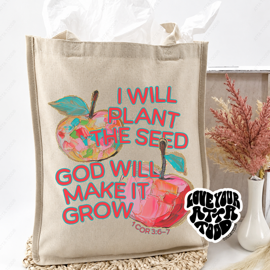 I Will Plant the Seed Teacher Jumbo Tote Bag | ATTA TOOD®