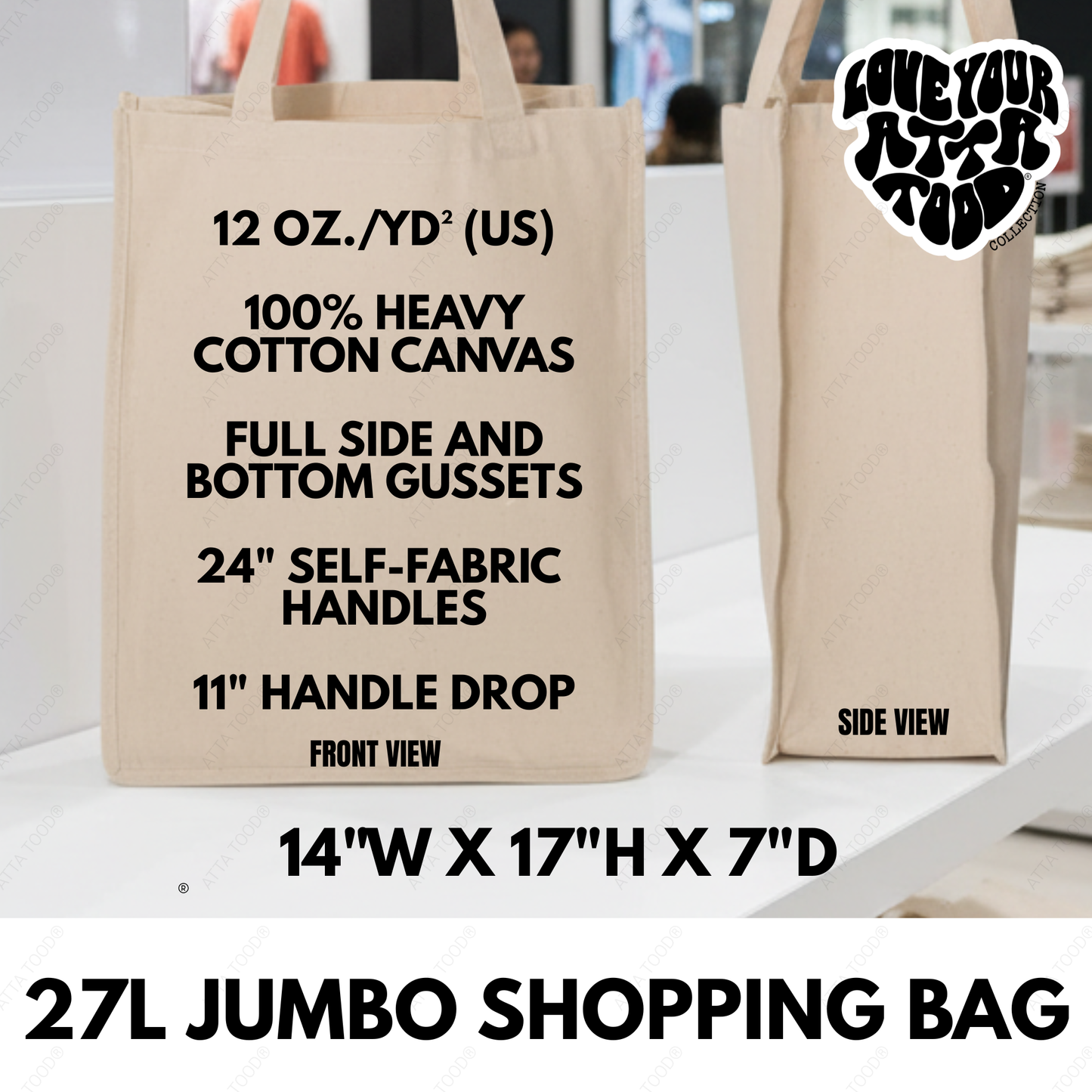 He Called Me Out | Coastal Faith Jumbo Tote Bag