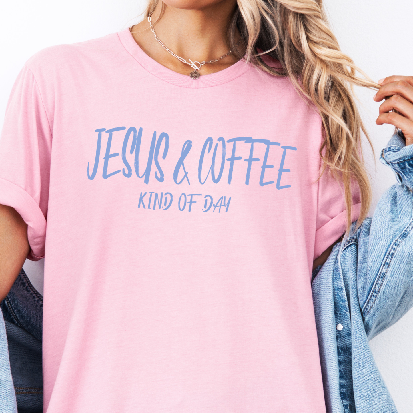 Jesus and Coffee Kind Of Day Christian Faith Graphic T-Shirt