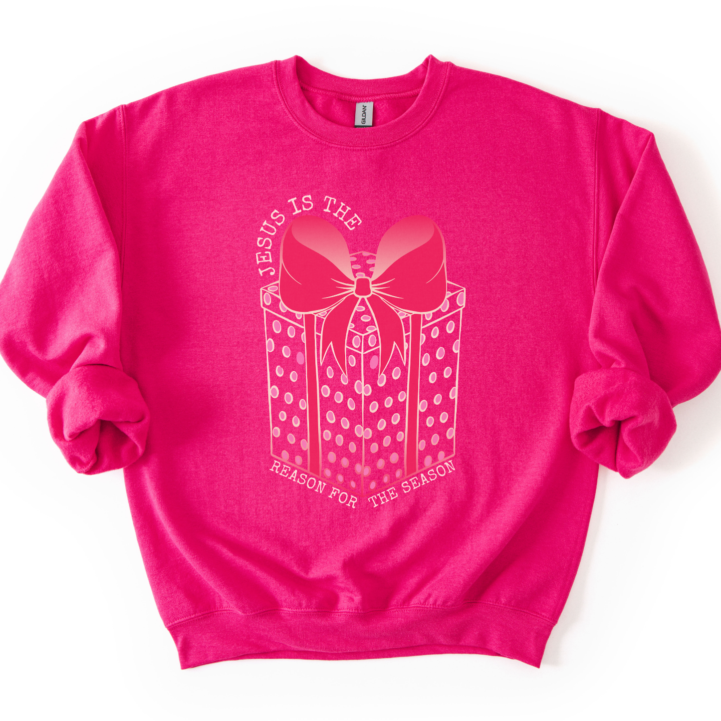Jesus Is The Reason Christian Christmas Graphic Sweatshirt