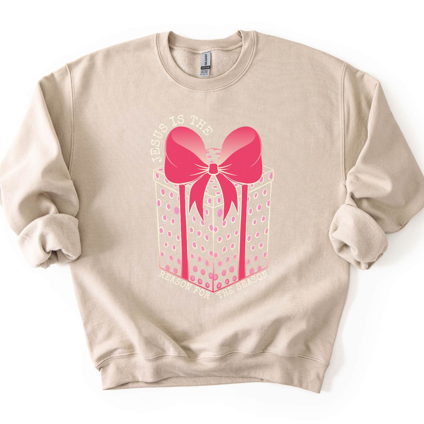 Jesus Is The Reason Christian Christmas Graphic Sweatshirt