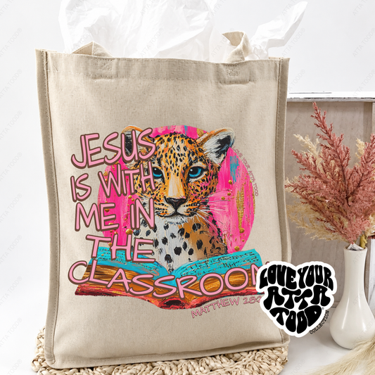 Jesus Is With Me Teacher Jumbo Tote Bag | ATTA TOOD®