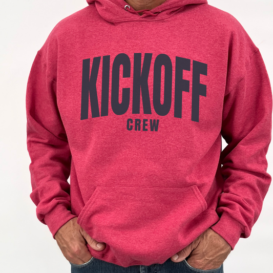 Football kickoff crew unisex hooded sweatshirt | ATTA TOOD®
