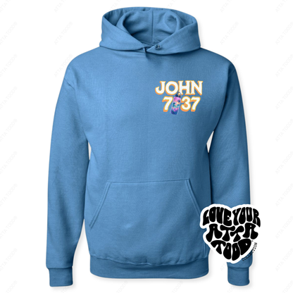 John 7:37 Tropical Water Bottle Christian Hoodie | ATTA TOOD®