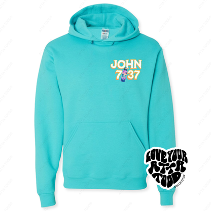 John 7:37 Tropical Water Bottle Christian Hoodie | ATTA TOOD®