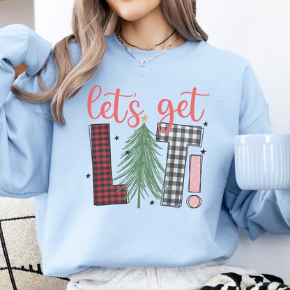 Let's get lit Christmas Sweatshirt