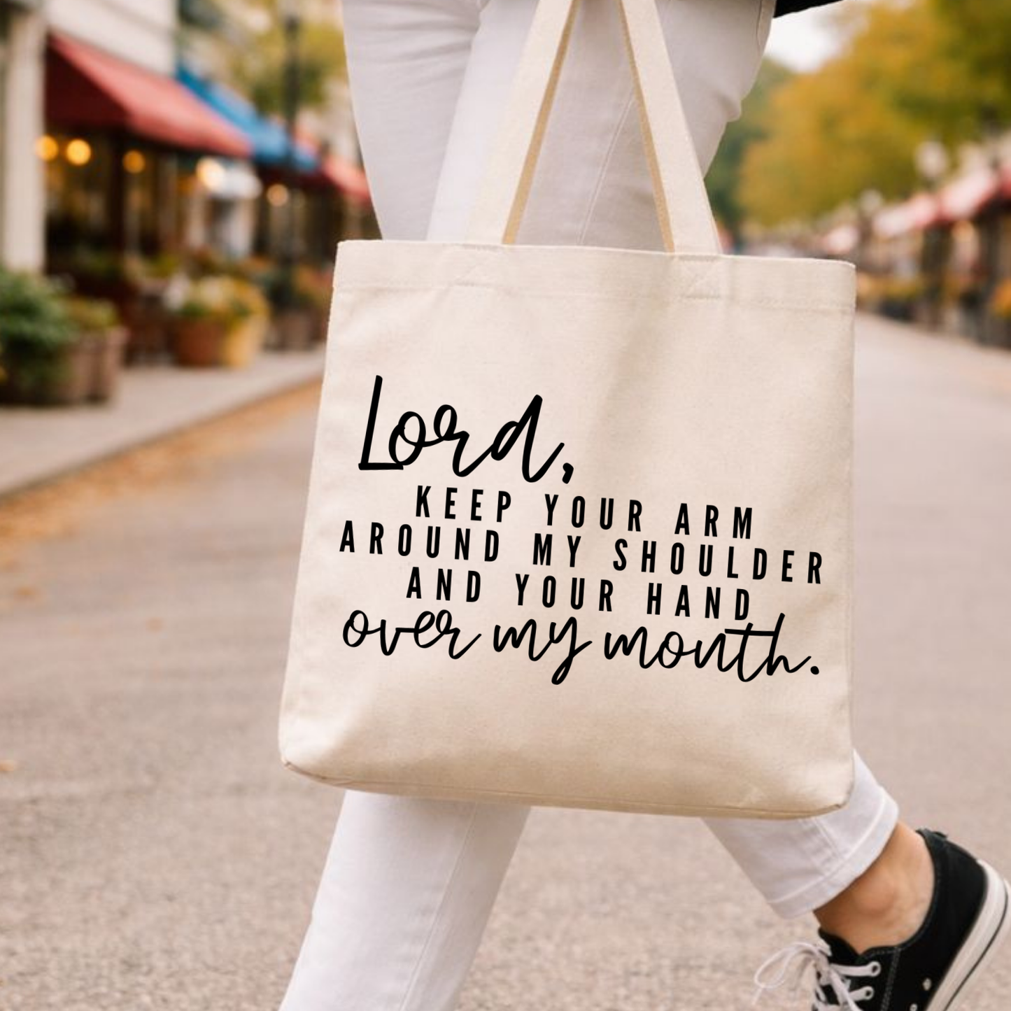 Funny Faith Inspired Tote Bag | Sarcastic Custom Gift