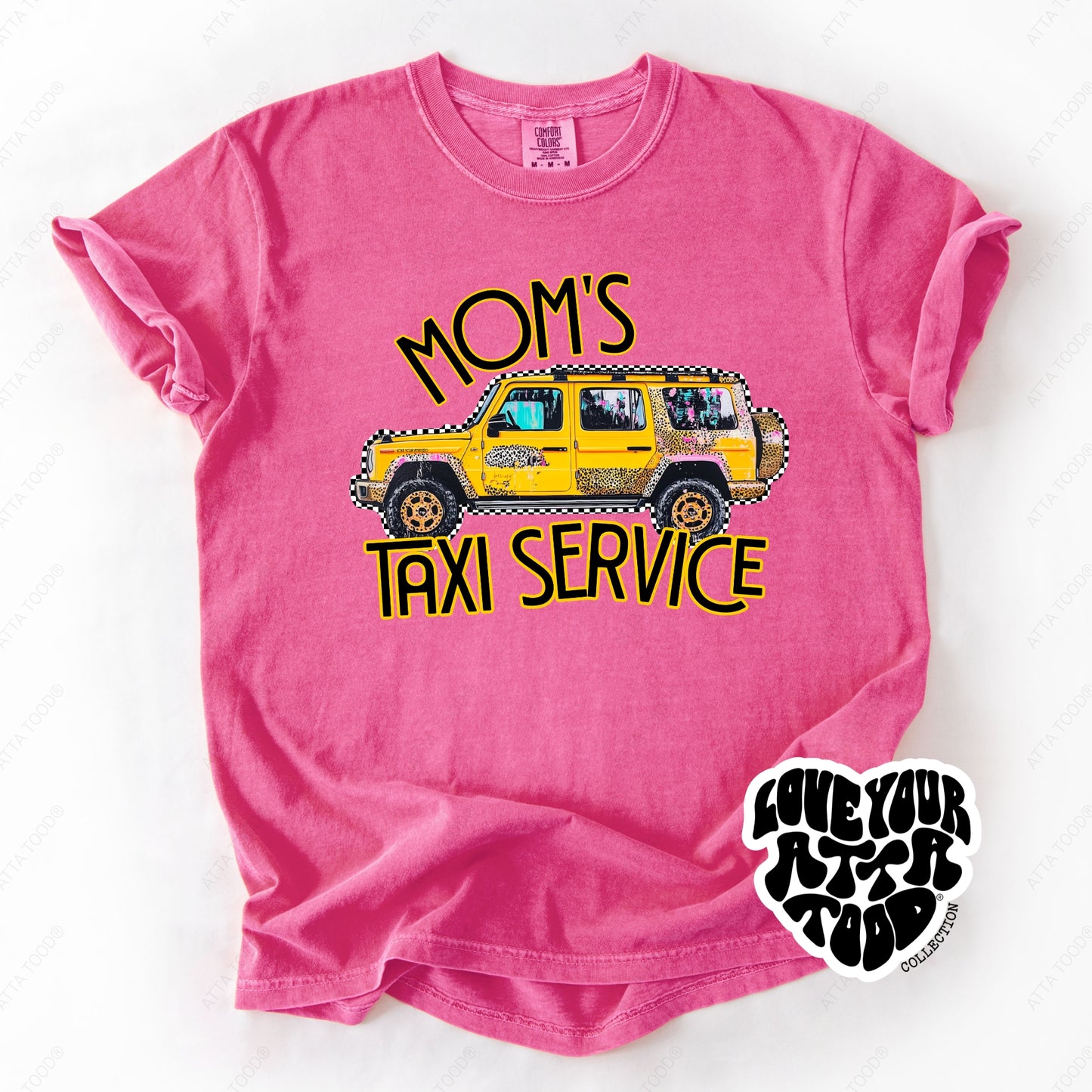 Mom Taxi Service Off Road SUV Graphic Tee | ATTA TOOD®