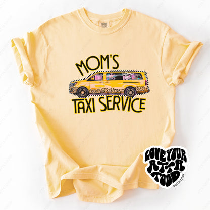 Mom Taxi Service Mini Van Graphic Tee | ATTA TOOD®