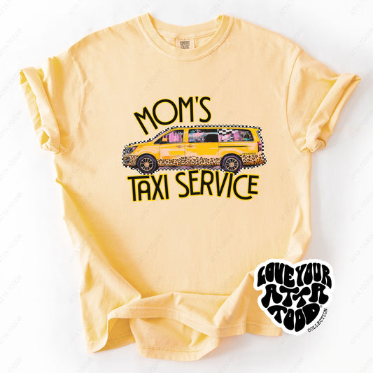Mom Taxi Service Mini Van Graphic Tee | ATTA TOOD®