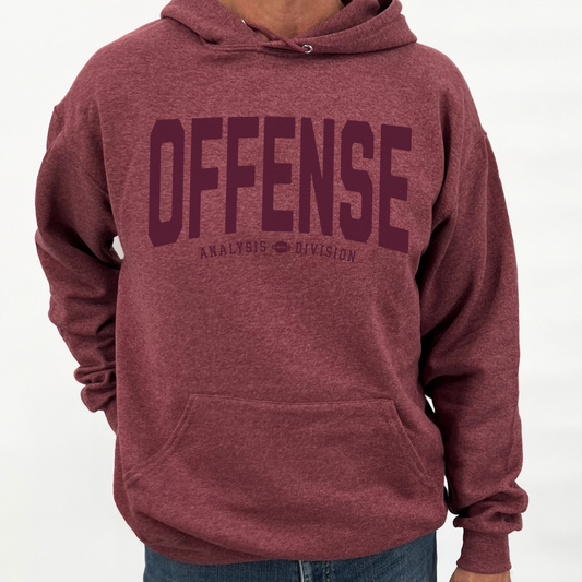 Football Offense Analysis division unisex hooded sweatshirt | ATTA TOOD®