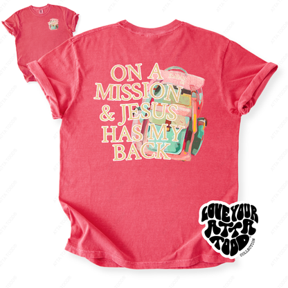 Isaiah 6:8 On A Mission Backpack T-Shirt | ATTA TOOD®