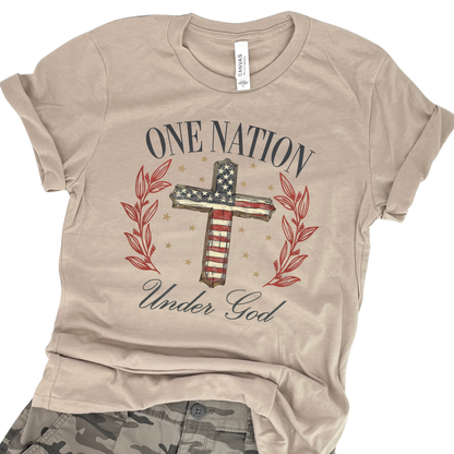 One Nation Under God graphic t-shirt
