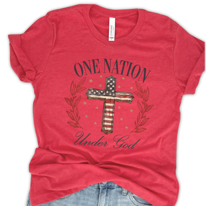 One Nation Under God graphic t-shirt
