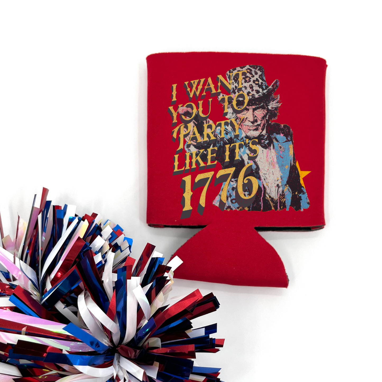 Fourth of July Uncle Sam Can Cooler | Party Like It’s 1776