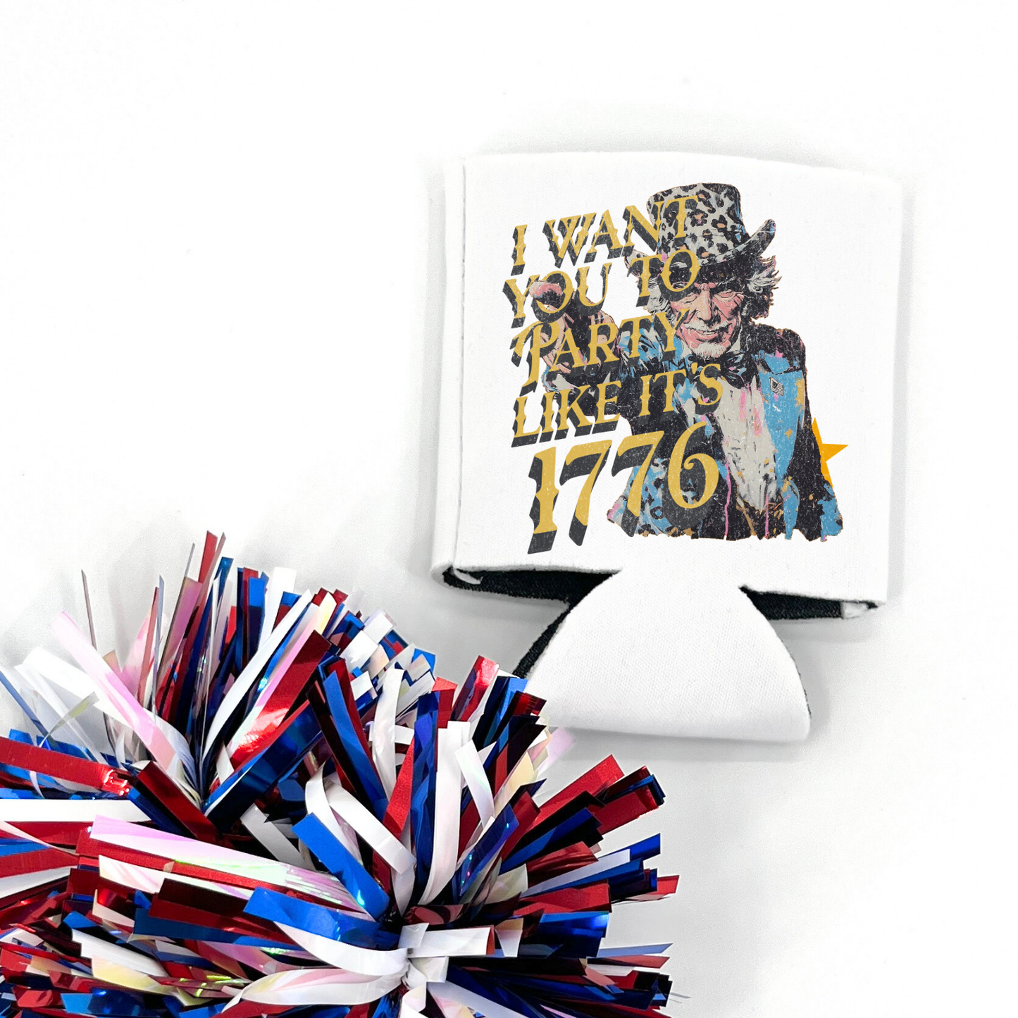 Fourth of July Uncle Sam Can Cooler | Party Like It’s 1776
