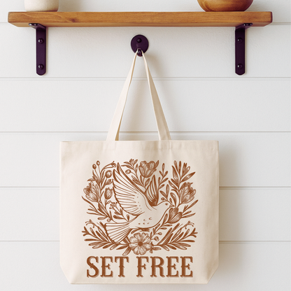 Set Free Dove Tote Bag | Faithbased | ATTA TOOD®
