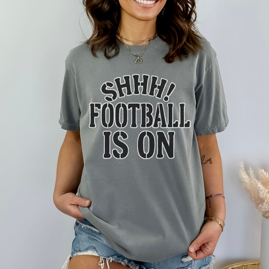 Football is on Comfort Colors® unisex graphic t-shirt | ATTA TOOD®