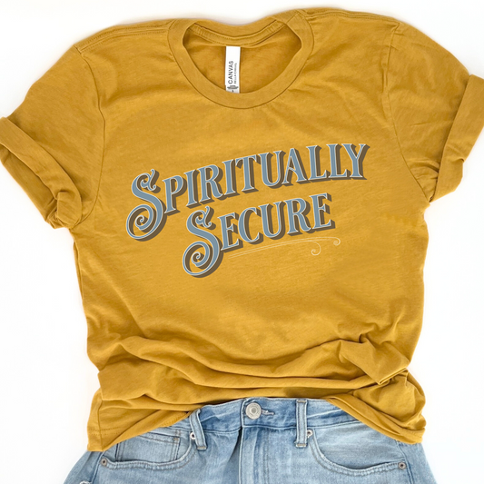 Spiritually Secure women's graphic t-shirt