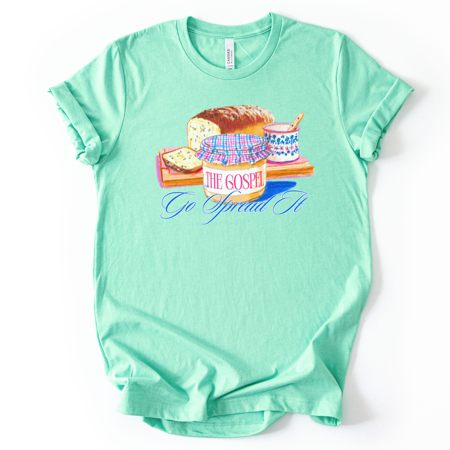 Go Spread the Gospel Tee | Food Graphic | Faithbased