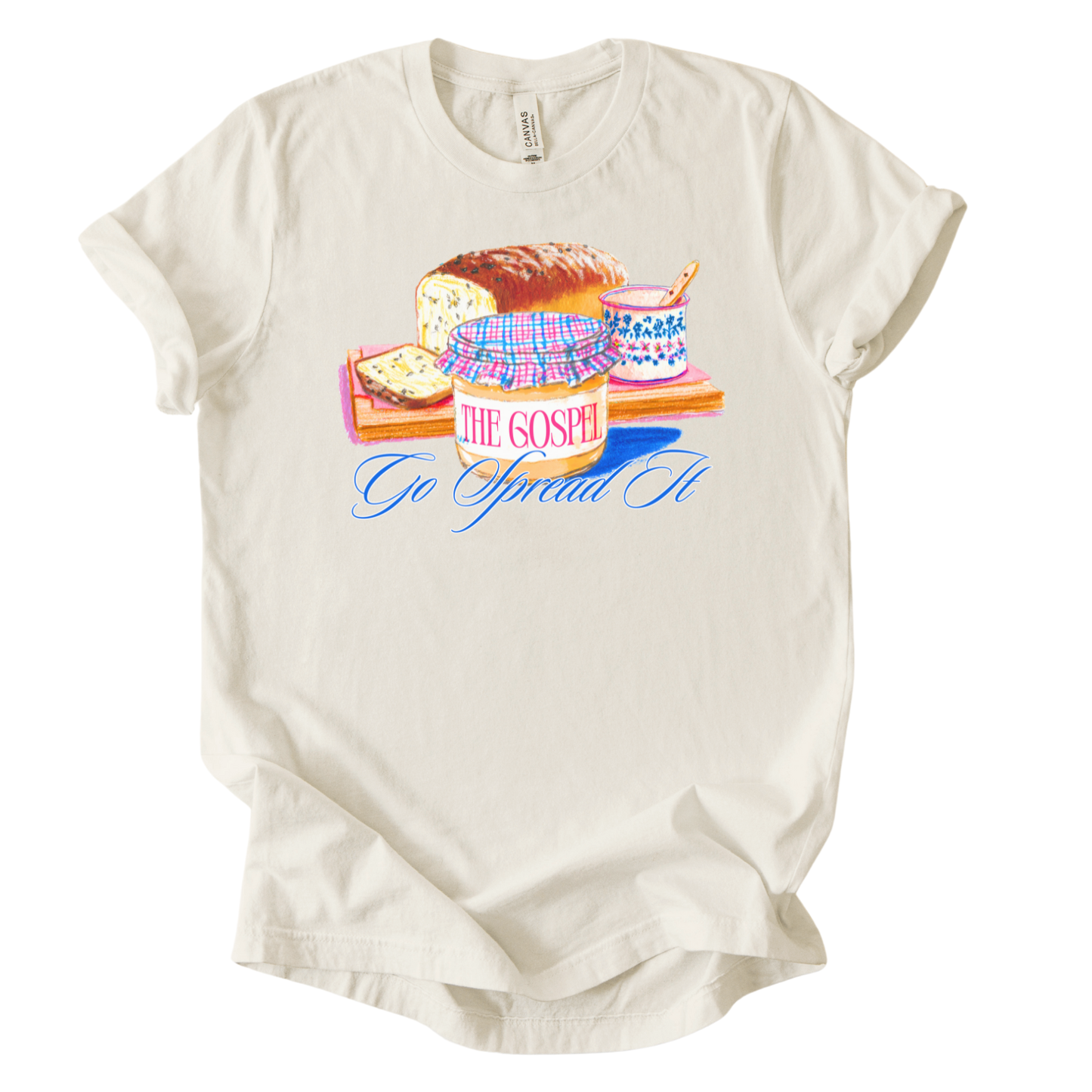 Go Spread the Gospel Tee | Food Graphic | Faithbased