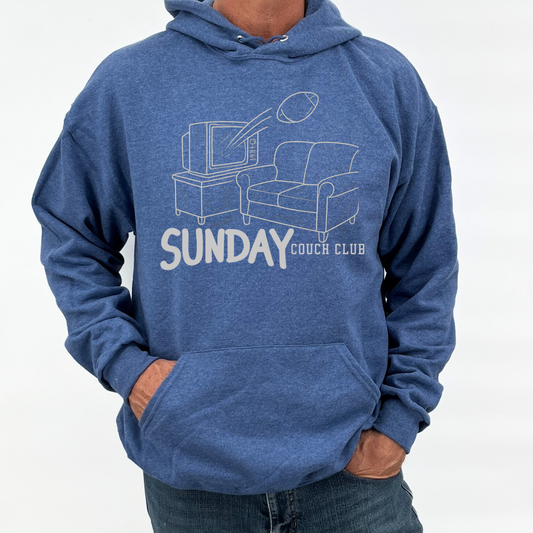Sunday football couch club unisex hooded sweatshirt | ATTA TOOD®