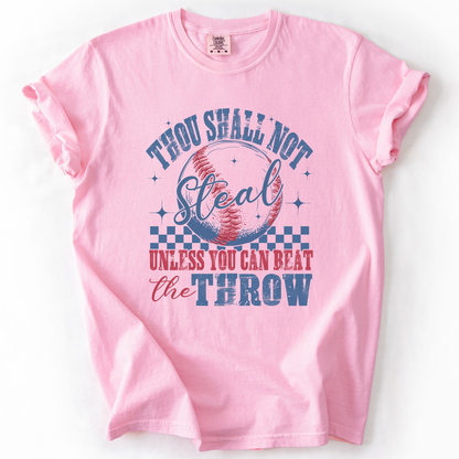 Thou Shall not steal Comfort Colors® unisex baseball t-shirt