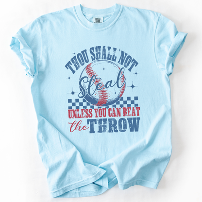 Thou Shall not steal Comfort Colors® unisex baseball t-shirt