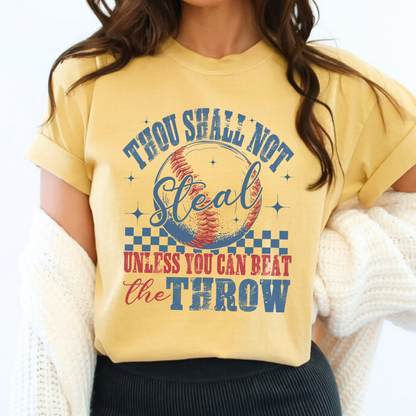 Thou Shall not steal Comfort Colors® unisex baseball t-shirt