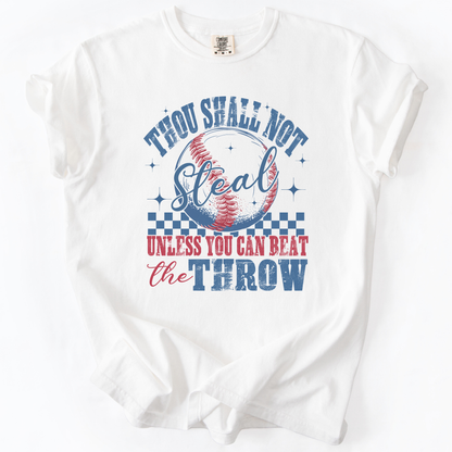 Thou Shall not steal Comfort Colors® unisex baseball t-shirt