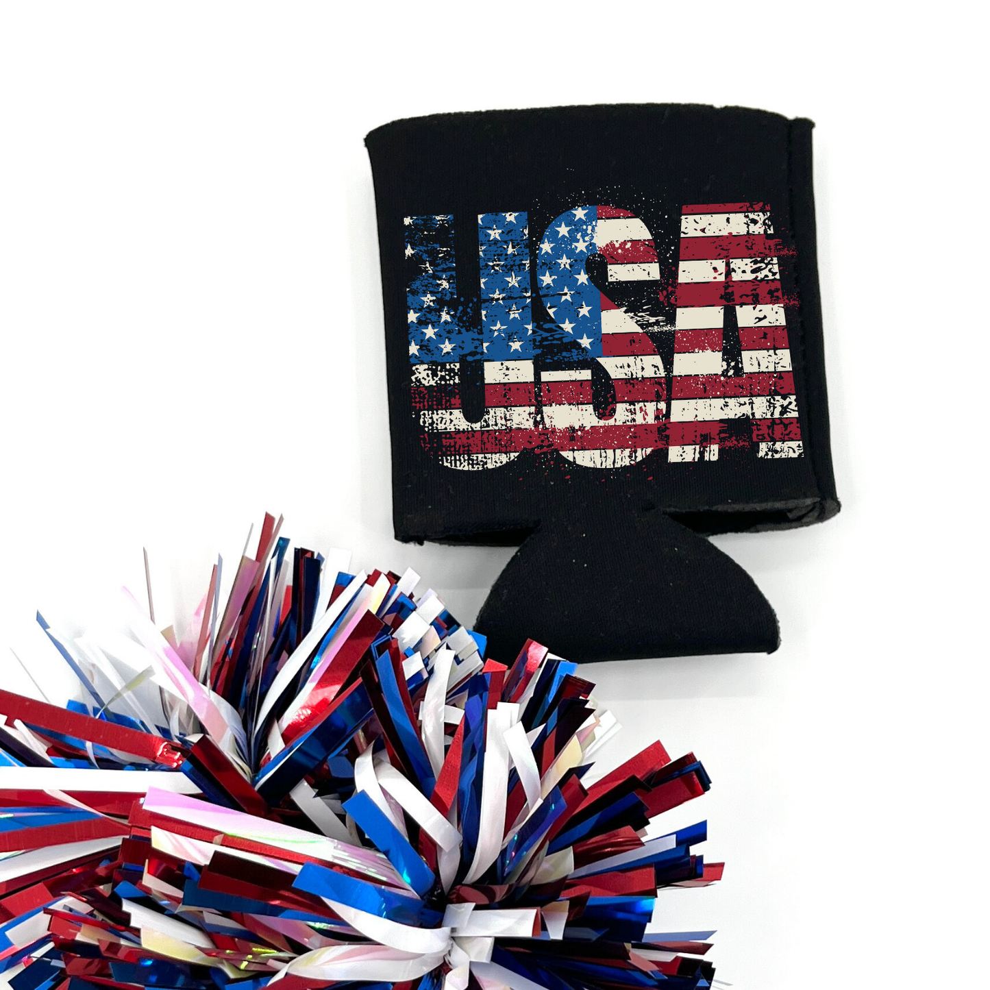 Patriotic USA Flag Drink Sleeve | Fourth of July Party Favor