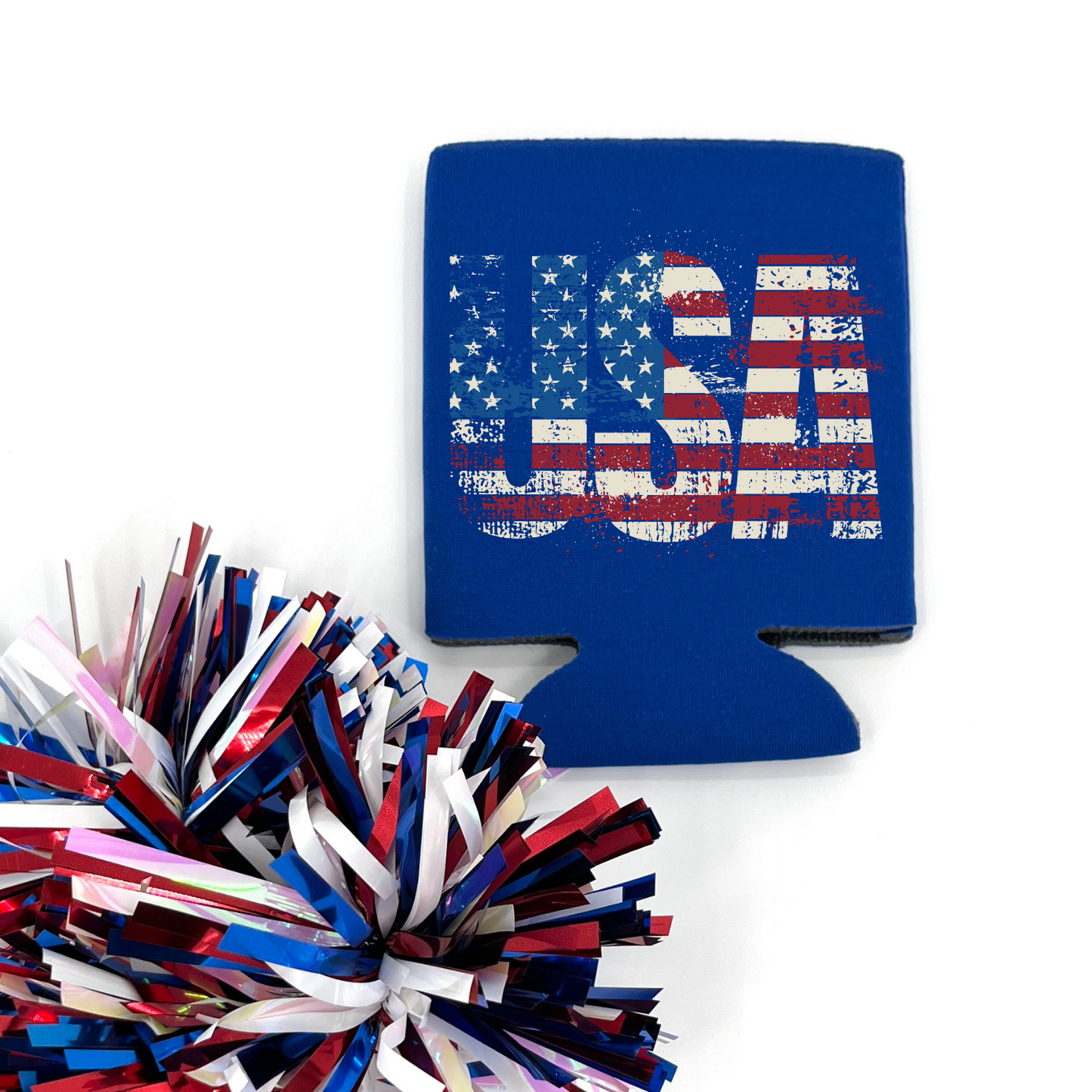 Patriotic USA Flag Drink Sleeve | Fourth of July Party Favor