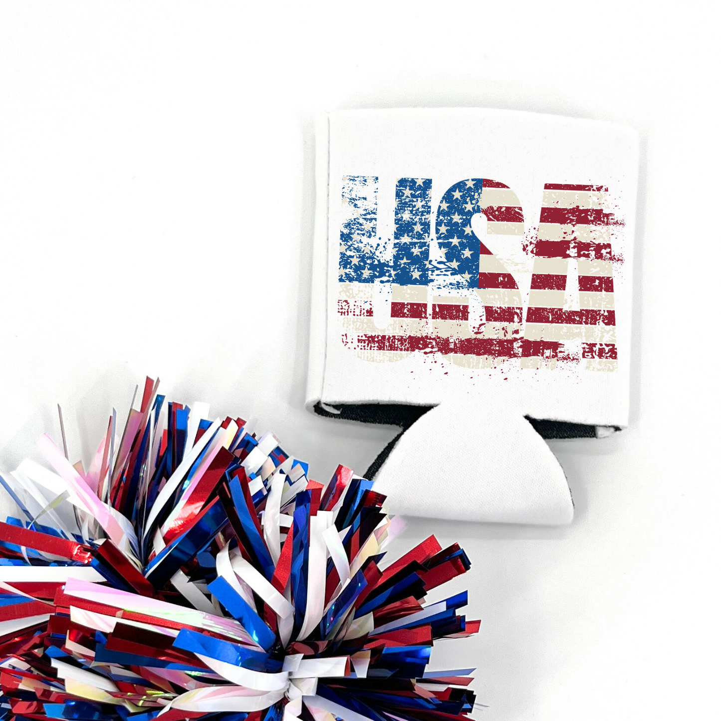 Patriotic USA Flag Drink Sleeve | Fourth of July Party Favor