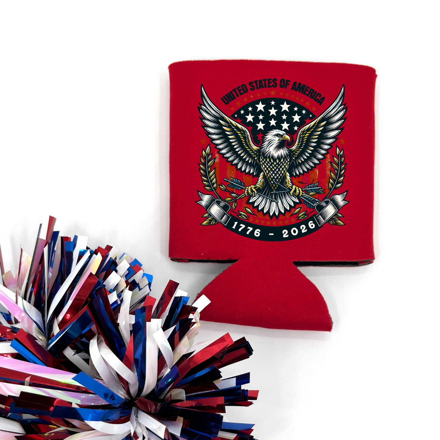 Patriotic Eagle Can Cooler | America 1776–2026 | Giveaways