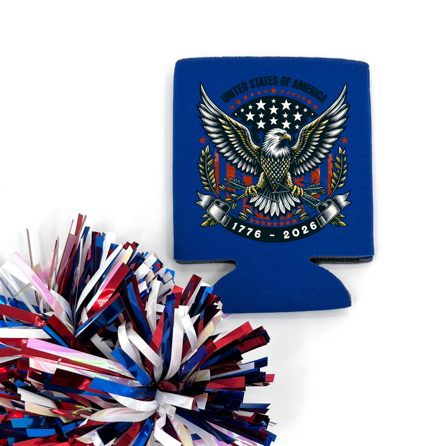 Patriotic Eagle Can Cooler | America 1776–2026 | Giveaways