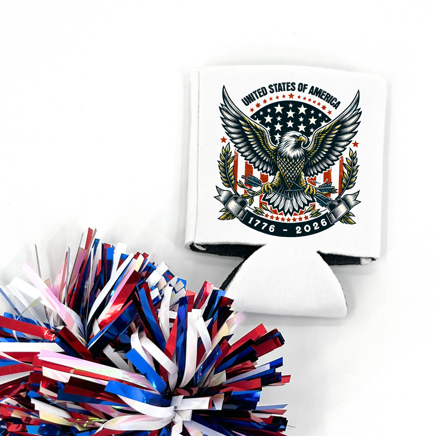 Patriotic Eagle Can Cooler | America 1776–2026 | Giveaways