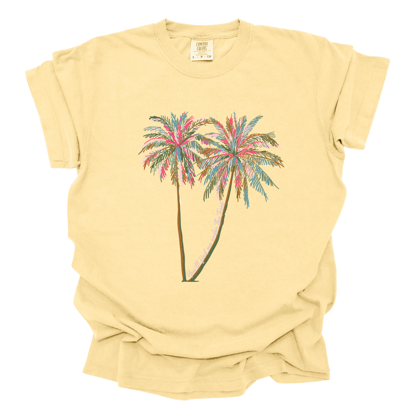 Palm trees summer graphic t-shirt, Tropical Vacation tee, Beach top