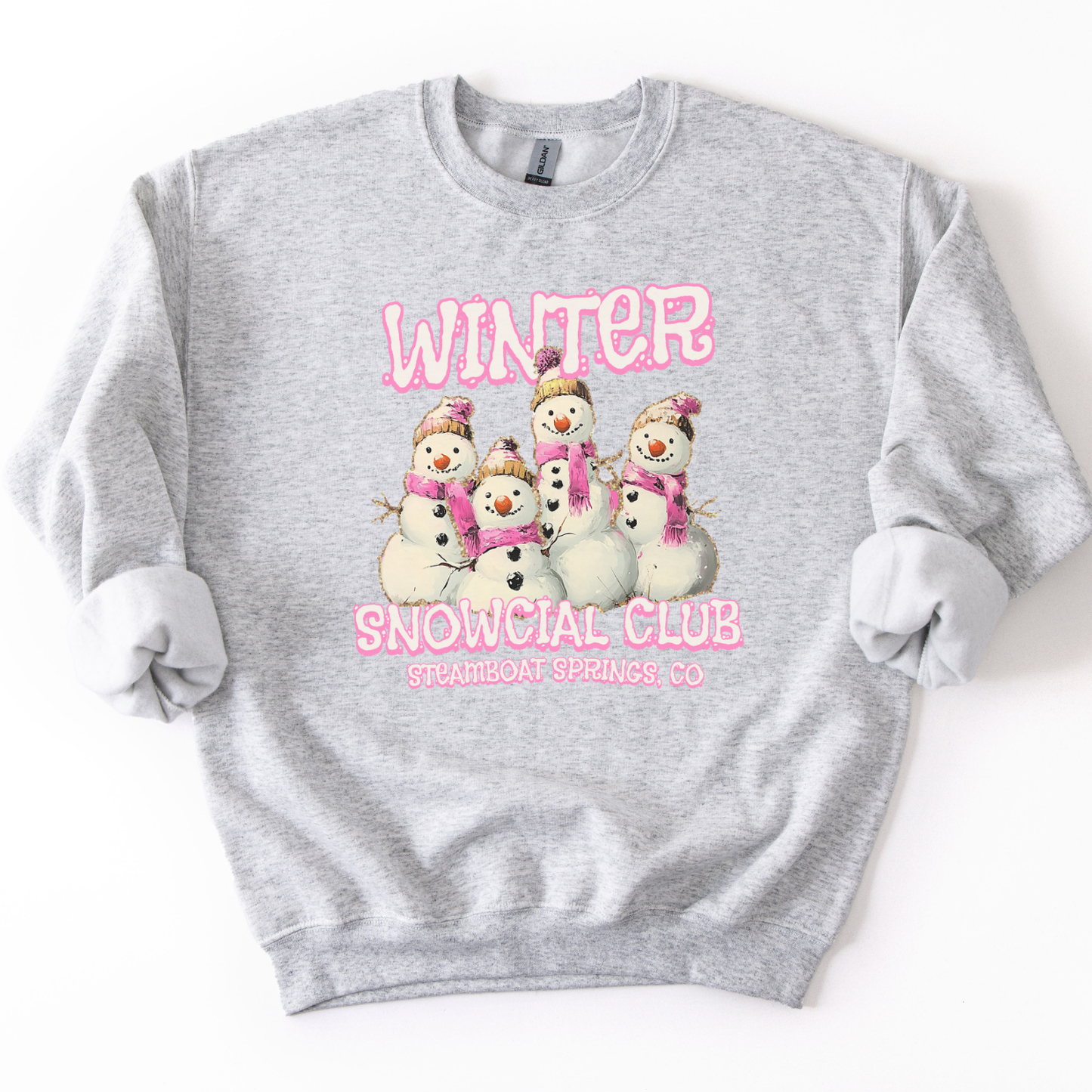 Funny Winter Snowman Club Graphic Crewneck | Custom Business