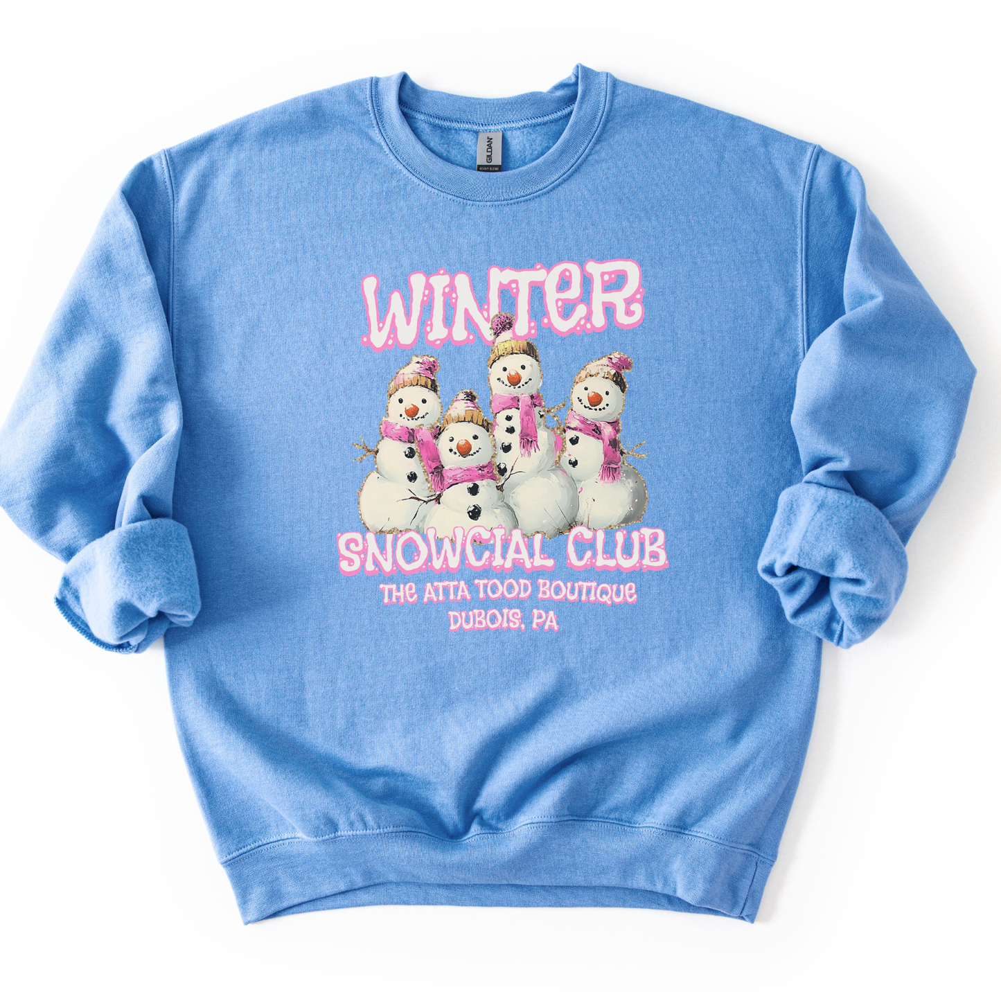 Funny Winter Snowman Club Graphic Crewneck | Custom Business