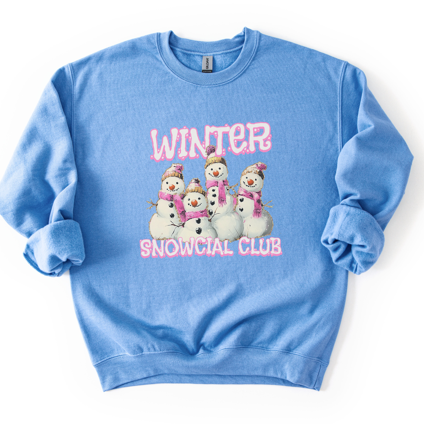 Funny Winter Snowman Club Graphic Crewneck | Holiday