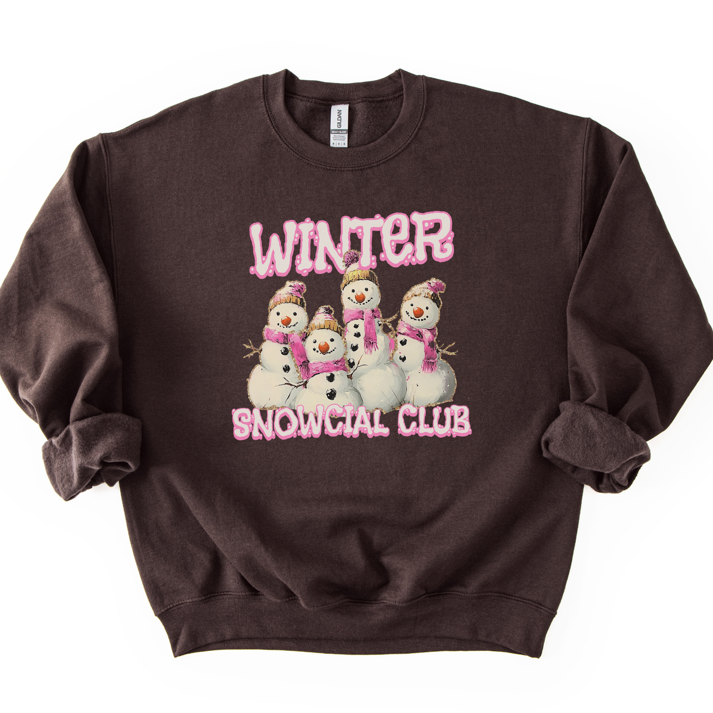 Funny Winter Snowman Club Graphic Crewneck | Holiday