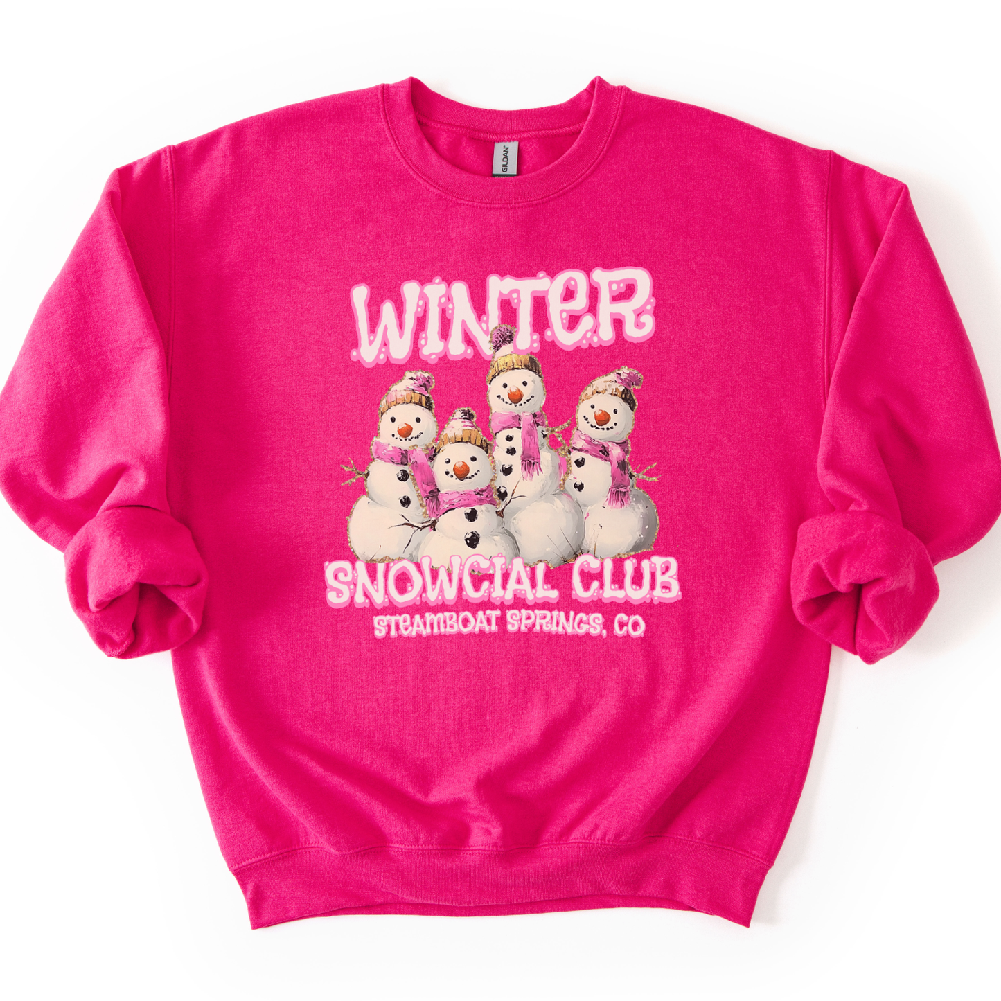 Funny Winter Snowman Club Graphic Crewneck | Custom Business