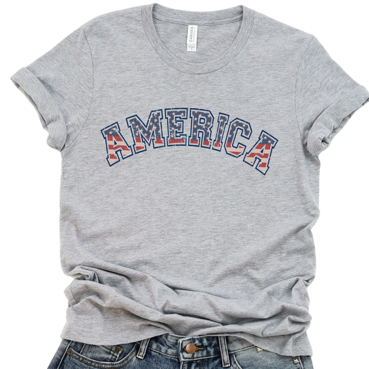 American Flag 4th of July graphic t-shirt, Vintage USA, Patriotic
