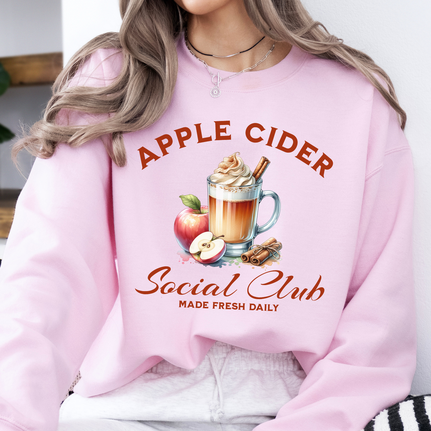 Apple cider social club fall sweatshirt